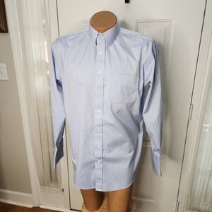 Jos. A. Bank Blue French‎ Cuff Long Sleeve Shirt  Size 16 34